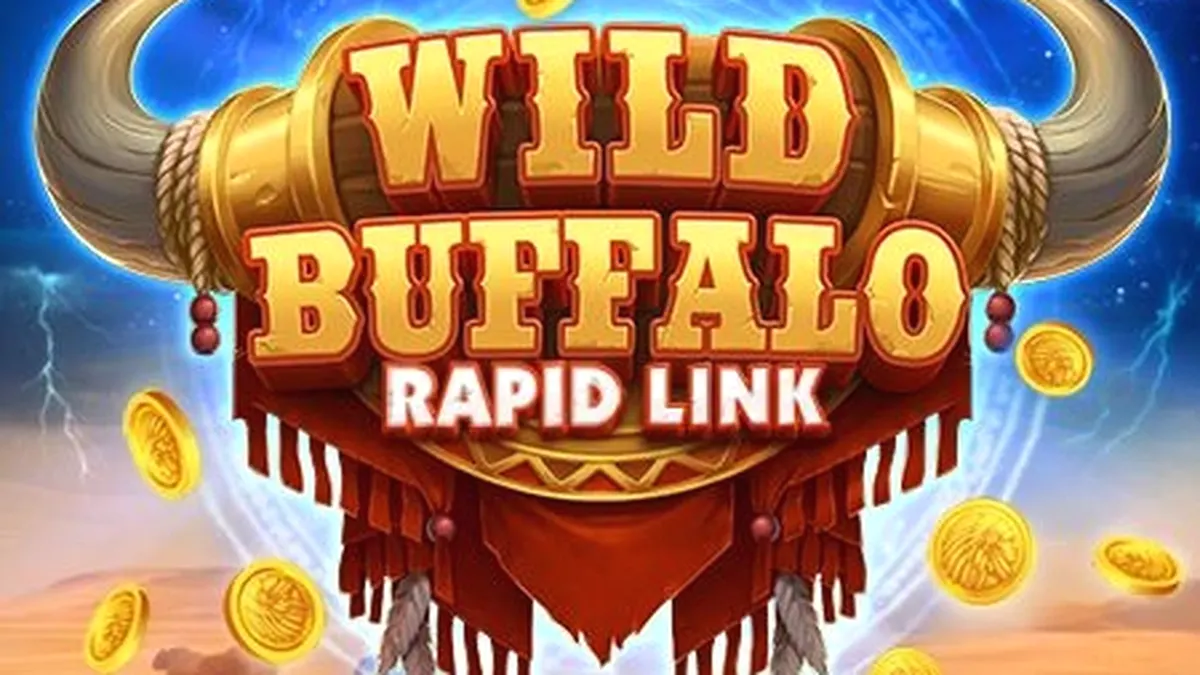 Wild Buffalo: Rapid Link slot game interface on a mobile phone screen